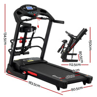 Everfit Treadmill Electric Home Gym Fitness Exercise Machine w/ Massager 480mm