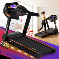 Everfit Treadmill Electric Auto Incline Home Gym Fitness Exercise Machine 490mm