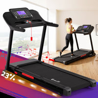 Everfit Treadmill Electric Auto Incline Home Gym Fitness Exercise Machine 520mm