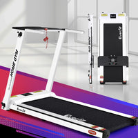 Treadmill Electric Home Gym Fitness Excercise Fully Foldable 420mm White