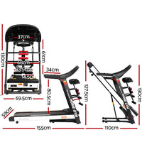 Treadmill Electric Home Gym Fitness Excercise Machine w/ Massager 450mm