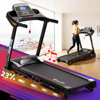 Everfit Treadmill Electric Auto Incline Home Gym Fitness Exercise Machine 480mm
