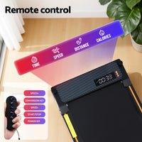 Everfit 2 Side Walking Pad Treadmill with Massage Function Fitness 380mm Black