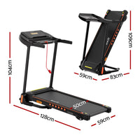 Everfit Treadmill Electric Home Gym Fitness Exercise Equipment Incline 390mm