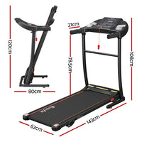 Treadmill Electric Home Gym Fitness Excercise Equipment Incline 400mm