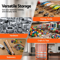 Giantz 39-Drawer Tool Storage Cabinet Anti-Drop Hardware Organizer