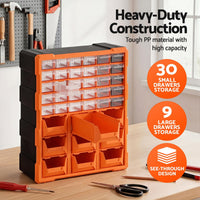 Giantz Tool Organizer 39-Drawer Hardware Cabinet Screw Storage Box Anti-Drop