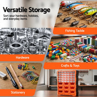 Giantz Tool Organizer 39-Drawer Hardware Cabinet Screw Storage Box Anti-Drop