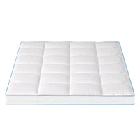 Giselle Bedding Mattress Topper Pillowtop Bamboo 10cm Double