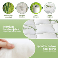 Giselle Mattress Topper 11cm Pillowtop toppers Bamboo King Single