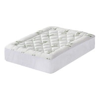 Giselle Bedding 5cm Pillowtop Mattress Topper 1000GSM Thick Soft Bamboo Cooling Pad for Back Pain Relief & Guest Bed, Washable Overfilled Cover with 45cm Deep Pocket Double