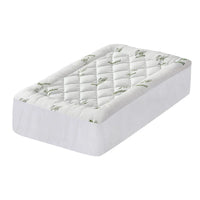 Giselle Bedding 5cm Pillowtop Mattress Topper 1000GSM Thick Soft Bamboo Cooling Pad for Back Pain Relief & Guest Bed, Washable Overfilled Cover with 45cm Deep Pocket King Single