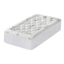 Giselle Bedding 5cm Pillowtop Mattress Topper 1000GSM Thick Soft Bamboo Cooling Pad for Back Pain Relief & Guest Bed, Washable Overfilled Cover with 45cm Deep Pocket King Single