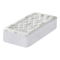 Giselle Bedding 5cm Pillowtop Mattress Topper 1000GSM Thick Soft Bamboo Cooling Pad for Back Pain Relief & Guest Bed, Washable Overfilled Cover with 45cm Deep Pocket Single