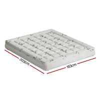 Giselle Bedding Pillowtop Mattress Topper 7.5cm Thick Bamboo Pad for Back Pain Relief Washable Skin-friendly Bed Protector with 45cm Deep Pocket King