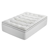 Giselle Bedding Double Mattress Topper 5cm Coral Fleece