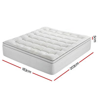 Giselle Bedding King Mattress Topper 5cm Coral Fleece