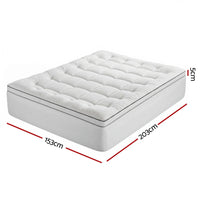 Giselle Bedding Queen Mattress Topper 5cm Coral Fleece