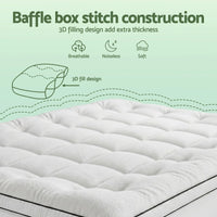 Giselle Bedding Queen Mattress Topper 5cm Coral Fleece