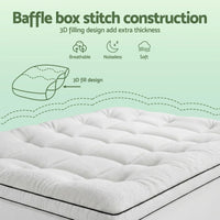 Giselle Bedding Single Mattress Topper 5cm Coral Fleece