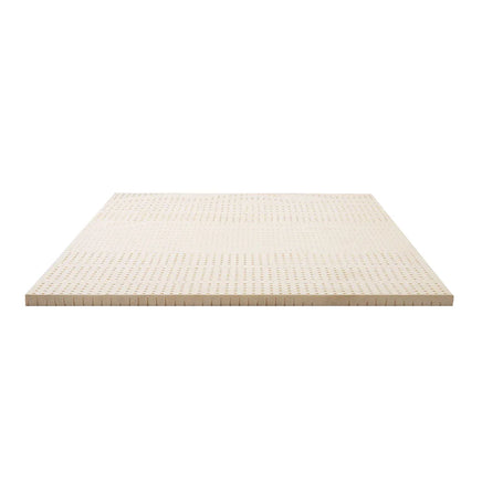 Giselle Bedding Latex Mattress Topper, 5cm Thick Cooling Bed Pad for Side Sleepers Pain Relief, 7 Zone Foldable Mat with Washable Cover for Guest Room Bedroom Double