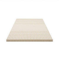 Giselle Bedding Latex Mattress Topper, 5cm Thick Cooling Bed Pad for Side Sleepers Pain Relief, 7 Zone Foldable Mat with Washable Cover for Guest Room Bedroom King Single