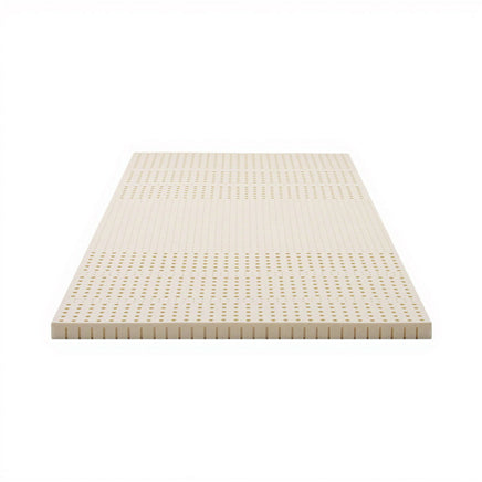 Giselle Bedding Latex Mattress Topper, 5cm Thick Cooling Bed Pad for Side Sleepers Pain Relief, 7 Zone Foldable Mat with Washable Cover for Guest Room Bedroom King Single