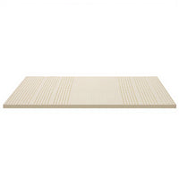 Giselle Bedding Latex Mattress Topper, 5cm Thick Cooling Bed Pad for Side Sleepers Pain Relief, 7 Zone Foldable Mat with Washable Cover for Guest Room Bedroom King Single