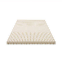 Giselle Bedding Latex Mattress Topper, 7.5cm Thick 7-Zone Pressure Relief Bed Pad with Washable Cover, Cooling Breathable Mat for Side Sleepers & Back Pain, Beige King Single