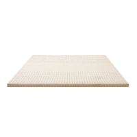 Giselle Bedding Latex Mattress Topper, 5cm Thick Cooling Bed Pad for Side Sleepers Pain Relief, 7 Zone Foldable Mat with Washable Cover for Guest Room Bedroom Queen