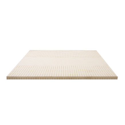 Giselle Bedding Latex Mattress Topper, 7.5cm Thick 7-Zone Pressure Relief Bed Pad with Washable Cover, Cooling Breathable Mat for Side Sleepers & Back Pain, Beige Queen
