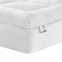 Giselle Bedding Pillowtop Mattress Topper 5cm Thick Pad for Back Pain Relief Washable Underlay Protector 1000GSM Microfibre Filling 45cm Deep Pocket Single