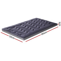 Giselle 5cm Mattress Topper Pillowtop toppers Bamboo Charcoal Double