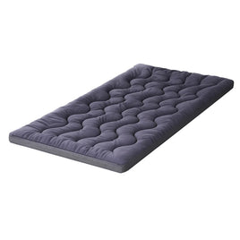 Giselle Bedding 5cm Pillowtop Topper Bamboo Polyester Blend Fibre Pad for Back Pain Relief Washable Overfilled Bed Protector 500GSM King Single