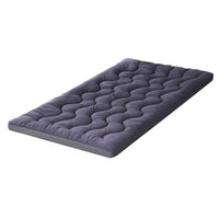 Giselle Bedding 5cm Pillowtop Topper Bamboo Polyester Blend Fibre Pad for Back Pain Relief Washable Overfilled Bed Protector 500GSM King Single