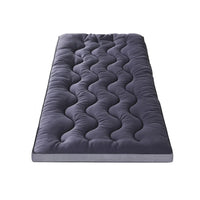 Giselle Bedding 5cm Pillowtop Topper Bamboo Polyester Blend Fibre Pad for Back Pain Relief Washable Overfilled Bed Protector 500GSM Single
