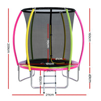 6ft Kids Round Trampoline Rebounder