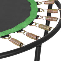 48inch Round Fitness Trampoline Rebounder Adjustable Handrail Green