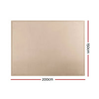 Artiss Tatami Mat Floor Mattress 3cm Thick Futon Mattresses Mellow Mat Rugs Living Room Beige