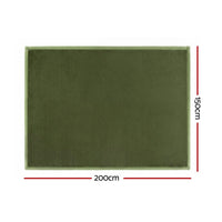 Artiss Tatami Mat Floor Mattress 3cm Thick Futon Mattresses Mellow Mat Rugs Living Room Green