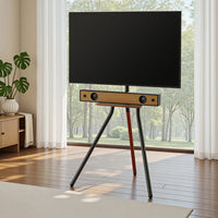 Artiss TV Stand Wooden Tray 24-55" Swivel Height Adjustable