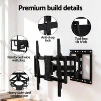 Artiss TV Wall Mount Bracket for 37" - 85" TVs Swivel Tilt Extendable Full Motion