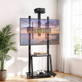 Artiss TV Stand 32-70" Universal Mobile Adjustable Height TV Stand with Wheels