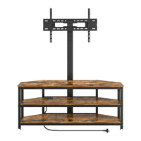 Artiss Corner TV Stand 32-70" w/ Mount LED Lights & Power Outlet Space Saving