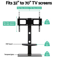 TV Stand Mount Bracket for 32"-70" LED LCD 2 Tiers Storage Floor Shelf