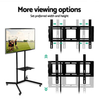 Mobile TV Stand for 32"-65" TVs Mount Bracket Portable Shelf Trolley Cart