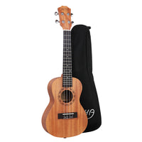 Alpha 23" Ukulele Natural Mahogany Concert Beginner Gift w/ Carry Bag