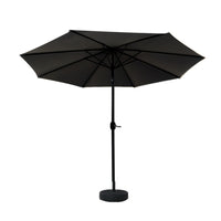 Outdoor Umbrella 2.7m Base Beach Pole Garden Tilt Sun Patio UV Black