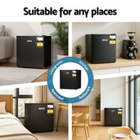 Devanti 31L Small Upright Freezer Vertical Freezer Black