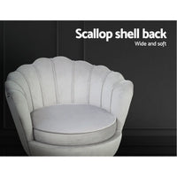 Artiss Armchair Velvet Grey Callista